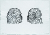 Jaume Plensa - 2000/2011 : Jaume Plensa, Nuria & Irma (noire), 2012, gravuresur aluminium, 70 x 100 cm - Éditeur : Galerie Lelong, Paris © Jaume Plensa,ADAGP / photo Gasull Fotografia, Barcelone
